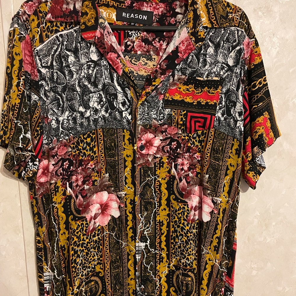 Multi color dress up shirt for men.. silk material
